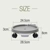 Round Plant Pot Saucer with and Drainage Perfect for Indoor Prevents Root and Is Simple and 100kg Weight Available In Sizes and Ottostyle.jp Casters,