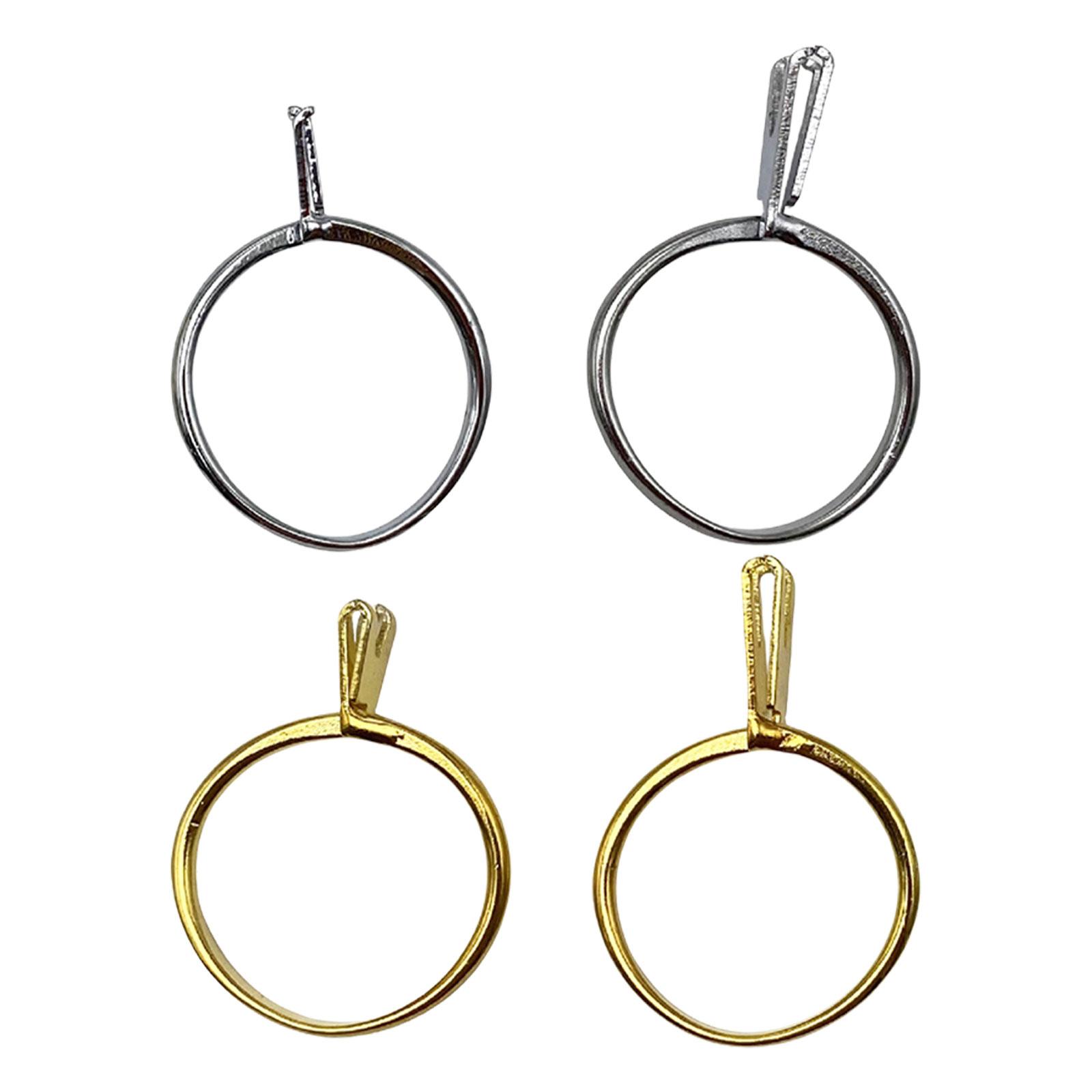 

4 шт. Ювелирные оправы для колец для свободных камней, регулируемые крепления для колец с драгоценными камнями, ручные зажимы для колец для ювелирных мастерских