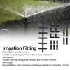 24Pcs Black Watering System ABS Barbed Connector Durable Irrigation Accessory  Patio Irrigation