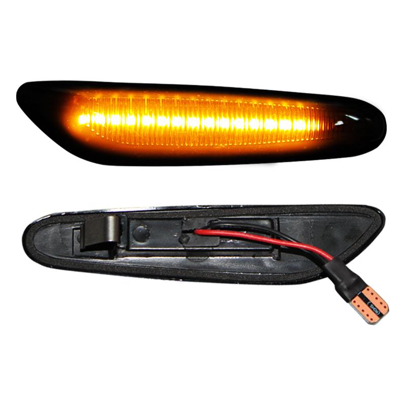 2pcs for BMW Led Dynamic Side Marker Turn Signal Light Sequential Blinker Light for E90 E91 E92 E93 E60 E87 E82 E46 Error Free