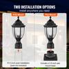 2 PCs Dusk To Dawn Outdoor Lamp Post Light Fixture 390 Mm Pole Pier Mount