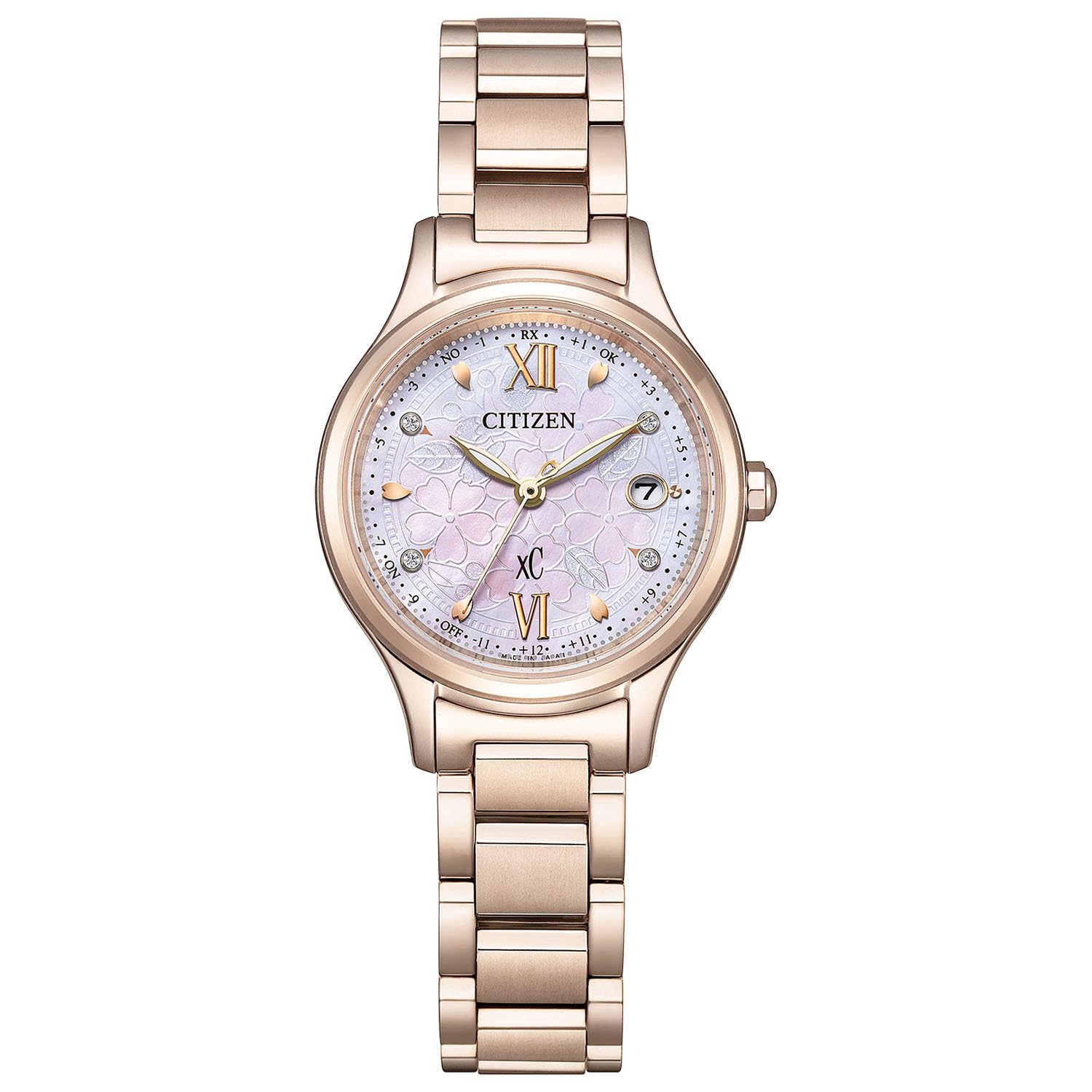 

CITIZEN xC Limited Watch with Limited Edition Sakura White (Radio-Controlled/SAKURA Edition) ES9498-77N Diamonds, Mother-of-Pearl Finish, Box,