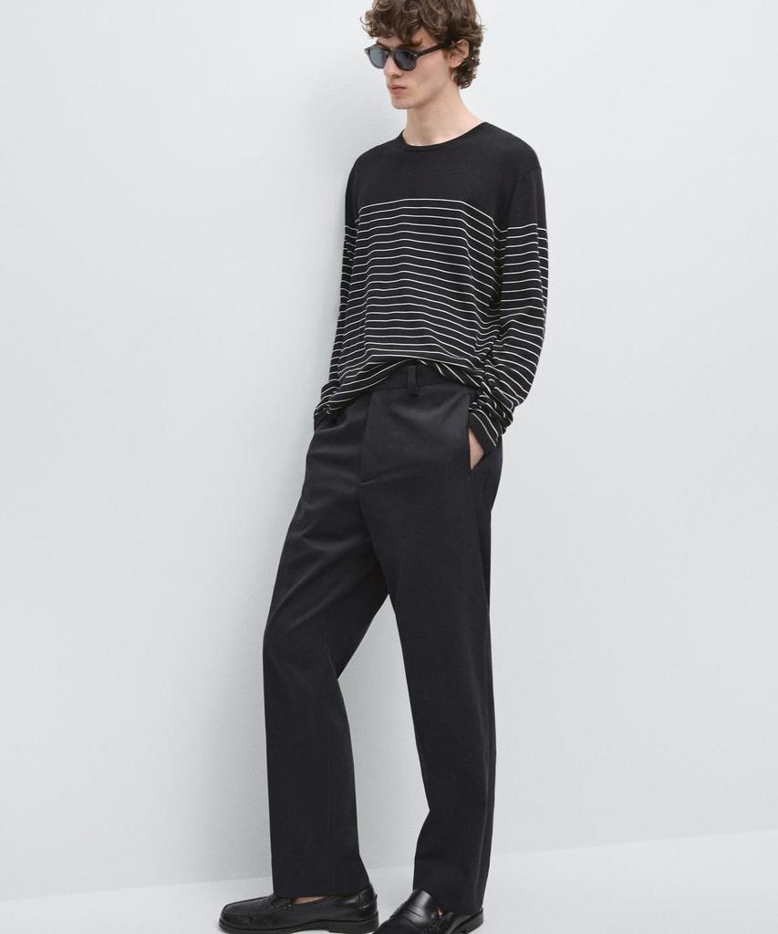 Masimodutti Barrel Fit Tailored Pants