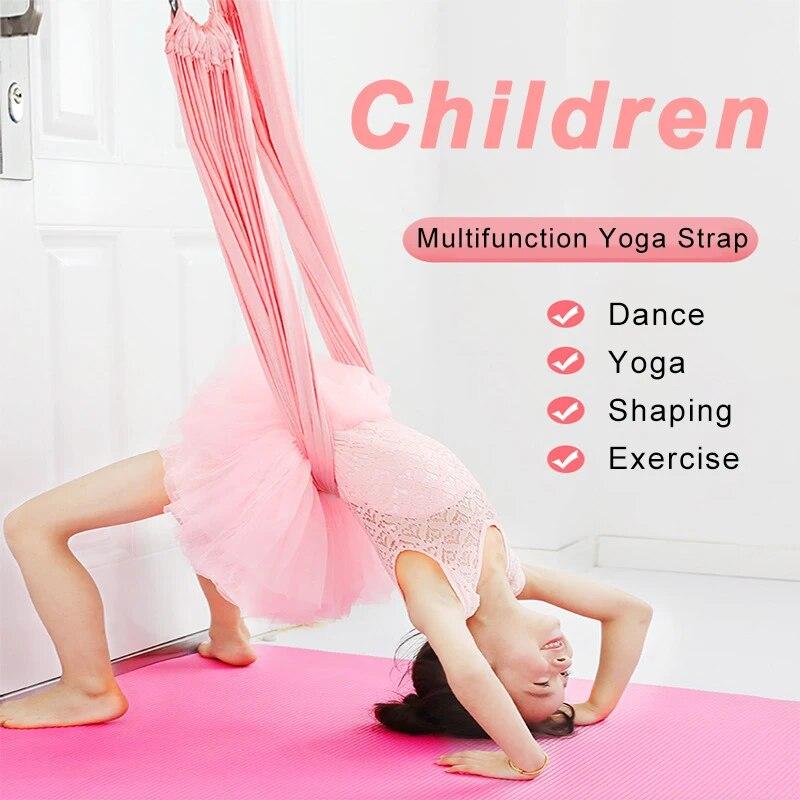Aerial Yoga Strap Women Yoga Elastic Stretching Strap Hanging On Door Handstand Training Dacing Fitness Yoga Belts Hammock Swing
