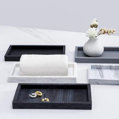 Bandeja Rectangular Engrosada para Encimera de Baño de Silicona Antiroturas Bandeja de Almacenamiento Ligera Bandeja dispensadora de Jabón Decoración del Hogar