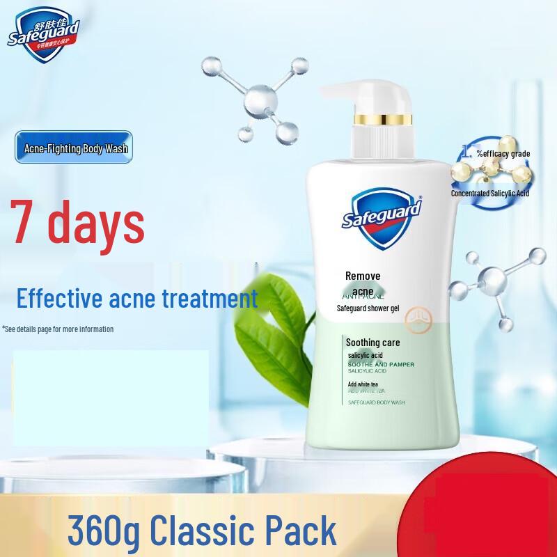 Safeguard Anti-Acne White Tea Shower Gel