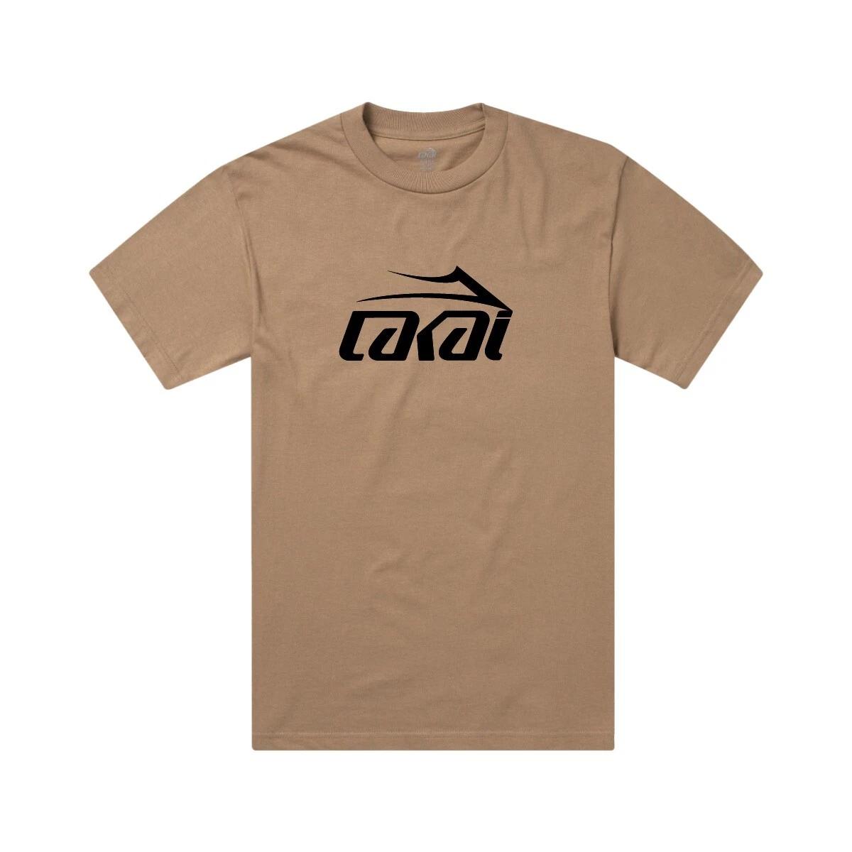 Lakai Footwear Basic Flare Skate Skateboarding Tee Tshirt Brown L