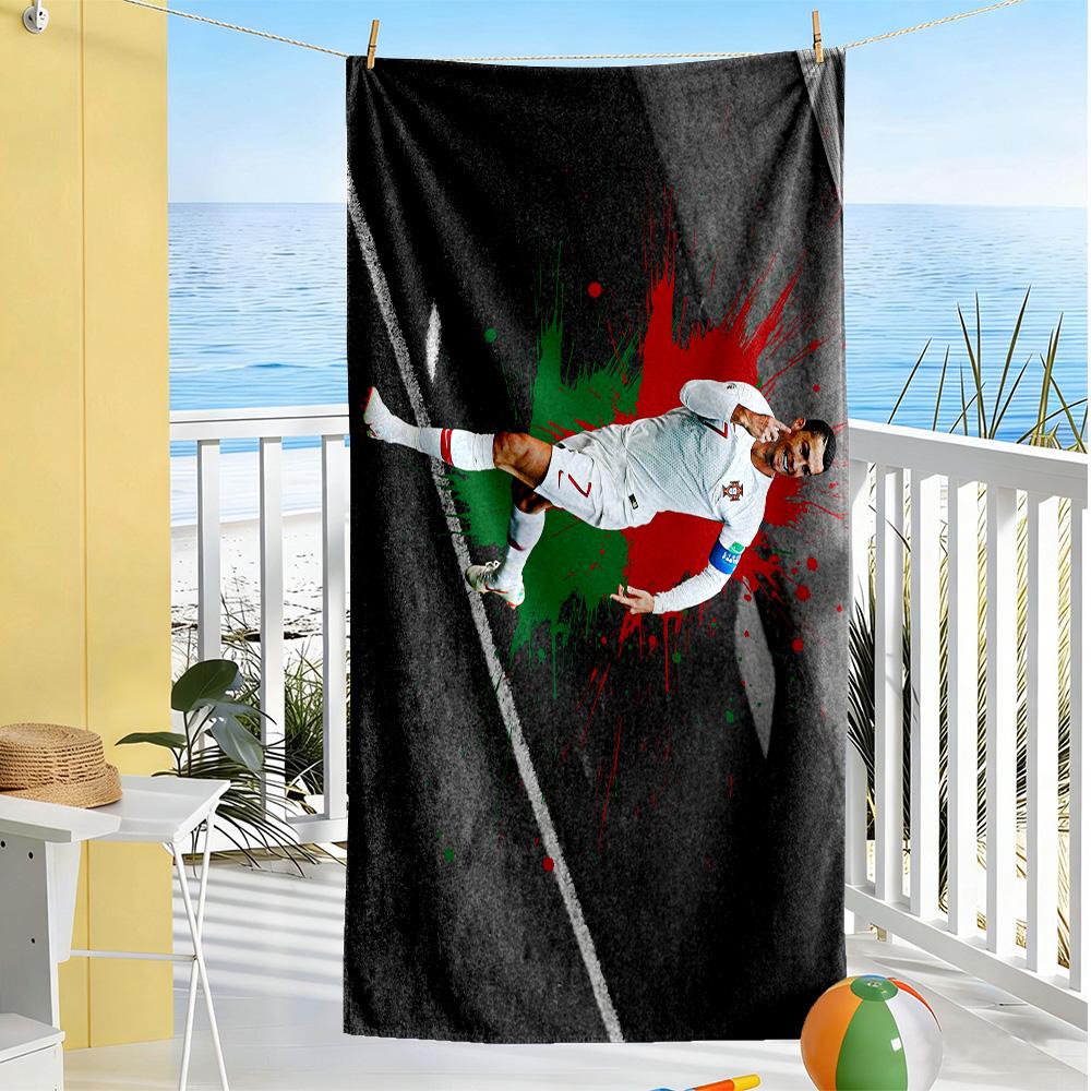 Ronaldo's Juventus Debut Beach Towel High Absorbency & Quick-Dry Comfortable Lightweight