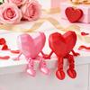 1/2 st rörlig 3D-printad hjärtfigur med rörlig led Dekor Alla hjärtans dag-present Modern Hem Skrivbords skulptur