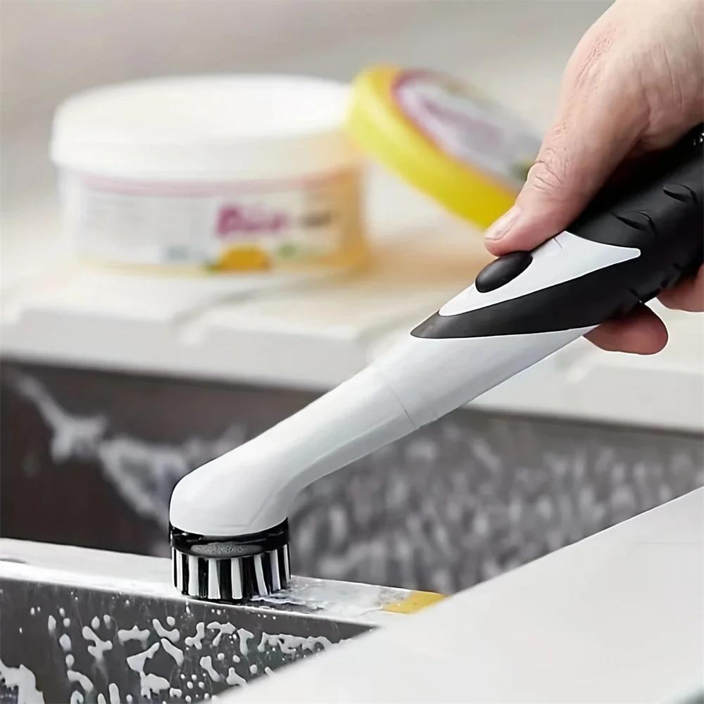 Multifunctional 4PCS Soft Bristle Cleaning Brush Scrubber for Bathroom Kitchen Tile Gap and Corner Household Use