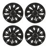 4pcs 18in Wheel Hub Cover Symmetrical Fully Wrap Hubcap Rim Protector Trim