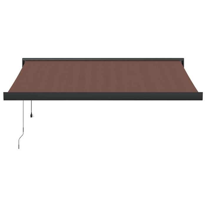 VidaXL Automatic Retractable Awning Brown 300x250 Cm 3215733