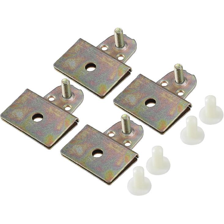 4 Pcs Window Door Glass Channel Retainer Clip, 2.13 x1.69 x0.67  Glass Regulator Holder Sash Clip Universal for Car Truck Durable Metal Bronze Tone