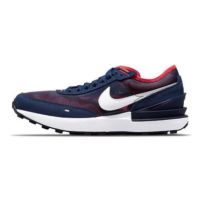 Waffle One GS Midnight Navy Kinder-Sneaker Blau Orange Melonenfarben DC0481-401