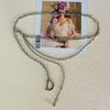 Y2k Silver Metal Waist Chain With Tassel Decor For Teen Girls Summer Style