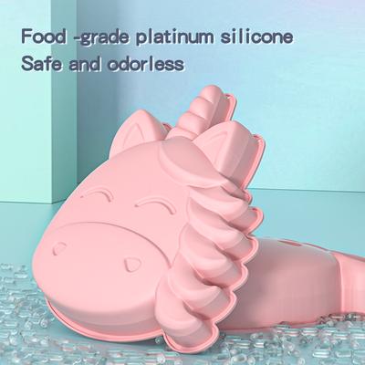 3D Unicorn Shape Soap Silicone Mold DIY Handmade Fondant Chocolate Mousse Cake Form Mould Resin Craft Decorating Tools
