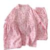 Cute Girl Love Leopard Print Short-Sleeved Pajamas Women'S Summer Cloud Cotton Three-Piece Loungewear