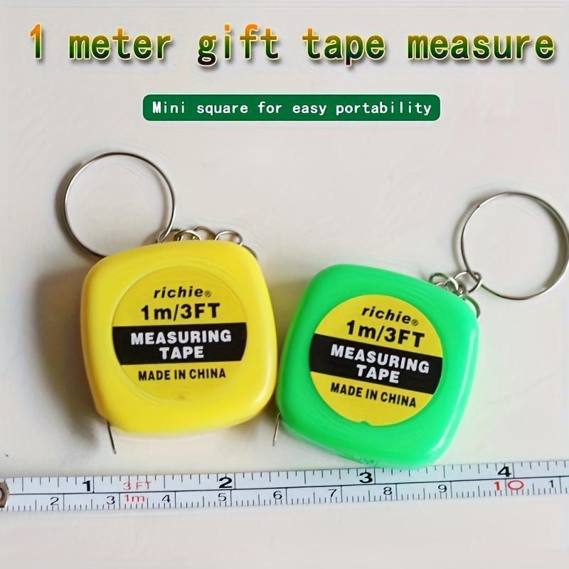 2 Pcs Retractable Soft Ruler Tape Measure with Keychain BodyMeasuring Tape Mini Portable Sewing Tailor Cloth Ruler Measuring
