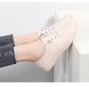 Mocasin de primăvară/toamnă pentru femei - Pantofi casual din piele cu talpă moale, albi (Marimea 41)