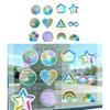 36Pieces Anxiety Sensory Sticker with Textured Sticker Calming Sticker for Kids Adults Anxiety Relief Sensory Strips