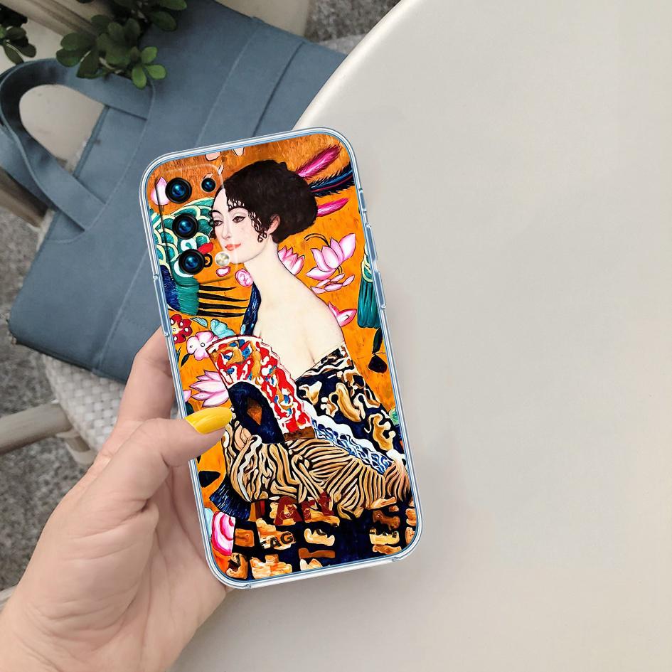 BF67 Gustav Klimt Soft Shell Transparent Phone Case for Motorola Moto G7 G8 G9 G84 G85 G73 G24 G15 Z2 Play Power Plus