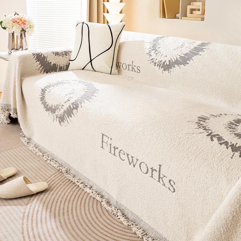 Chenille Sofa Cover Towel Four Seasons Universal Simple Modern Sofa Cushion All Inclusive Soft Blanket 180*130cm