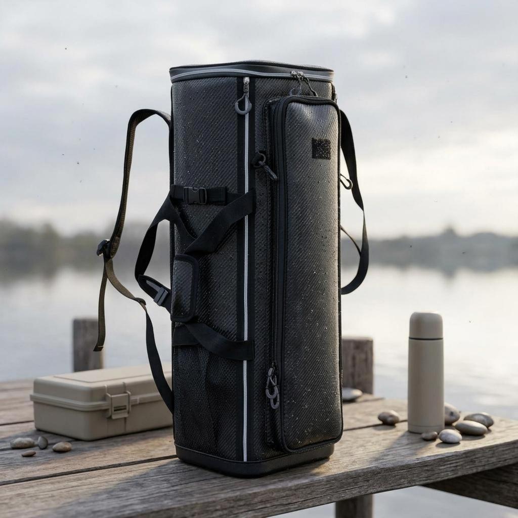 folding Chair Backpack Firm-Body Fishing Tackle Structured Base