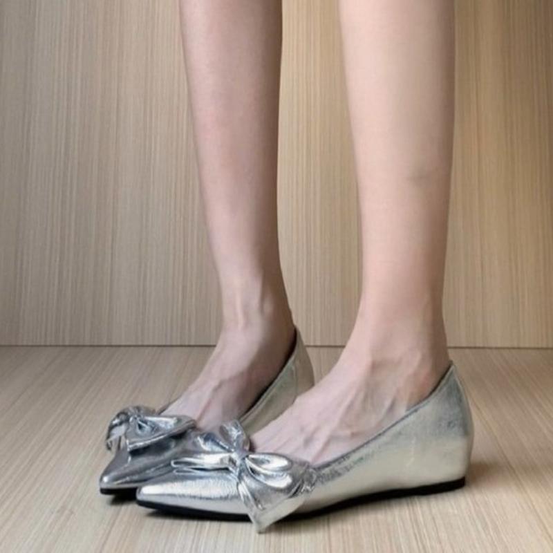 Bow Flats Women Shoes Pointed Toe Loafers Shoes Autumn Fashion Walking Running Sport Cozy Woman Sneakers 2025 Trend Lady Zapatos