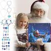 Christmas Countdown Calendar 31-Grid Christmas Countdown Calendar Bracelets Necklaces Festive Hands-On Crafting Jewelry Art For
