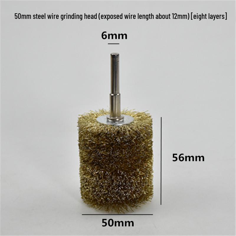 Electric Steel Wire Brush with Handle - Rust Removal, Polishing, and Cleaning.