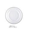 European-style Phnom Penh Transparent Glass Beads Plate Pearl Plate Western-style Salad Tray Home Wedding Decoration Plate