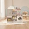 Wooden Play Kitchen Large with Refrigerator No-Cost for Bedroom