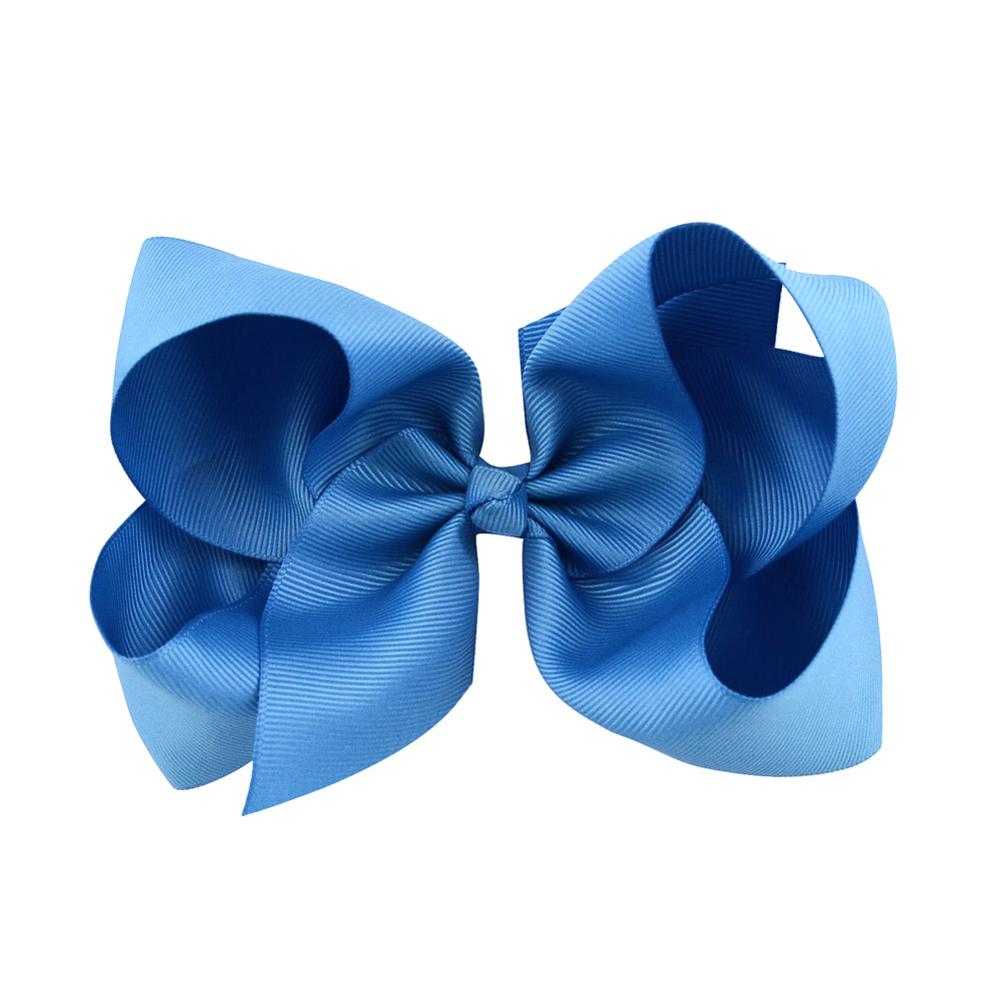 

6 Inch Big Grosgrain Ribbon Solid Hair Bows with Clips Women Girls Kids Hair Clips Headwear Boutique Hair Brooches Accessories