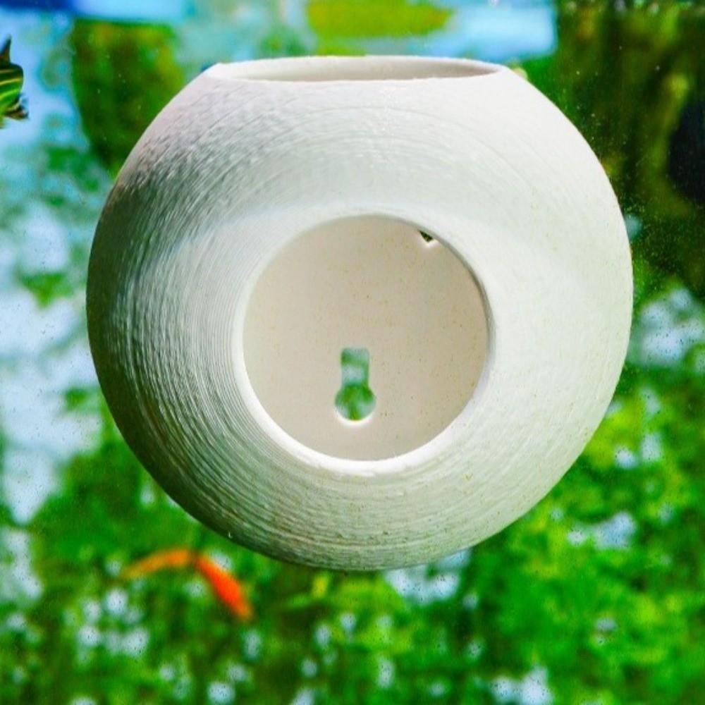 Suction Cup Fixed Fish Shrimp Hiding Cave Spherical Fish Tunnel Toy  Fish Shrimp Reptiles
