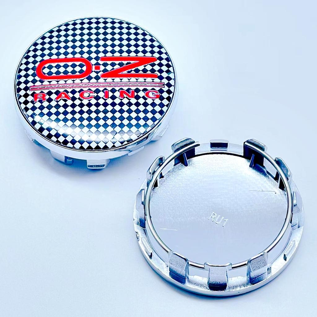 4 szt. 59 mm Stylizacja Samochodu OZ Racing O.Z Logo Dekielki Środkowe Piast Kół Samochodowych Naklejka Ozdoba Pokrywy Felgi Odznaka Emblemat Akcesoria Samochodowe