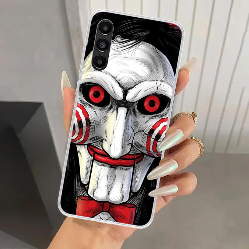 The Jigsaw Killer Horror Phone Case for Samsung Galaxy A17 A16 A37 A26 A36 A57 A56 A15 A25 A35 A55 A14 A24 A34 A54 A13 A23 A33 A