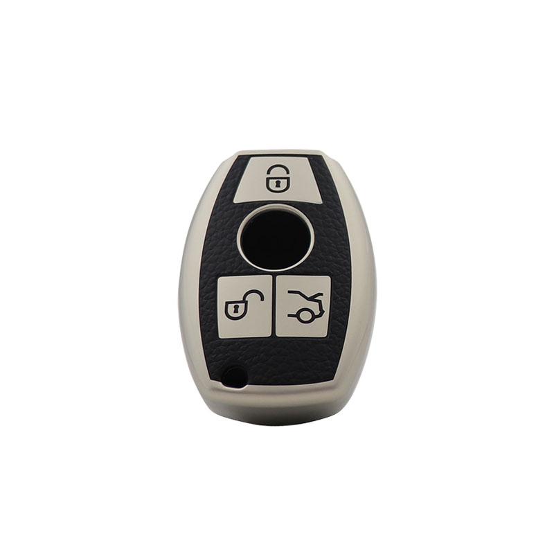 TPU Leather Car Remote Key Cover Case Shell Key Fob for A B R G Class GLK GLA W204 W251 W463 W176 Protector Holder