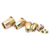 220pcs ColorPlated Zinc Rivet Nut Mixed M345681012 Insert Nutserts Assortment Kit