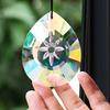 75mm AB Color Sunflower Crystal Prism Sunsuner - A Dynamic Rainbow Manufacturer, for Windows, Gardens, Car Pendants, Chandelier