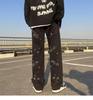 Herren Trendy Patchwork Denim Jeans - Hip Hop Ausgefranste Kante, Gerade, Locker Geschnitten Lässige Hosen