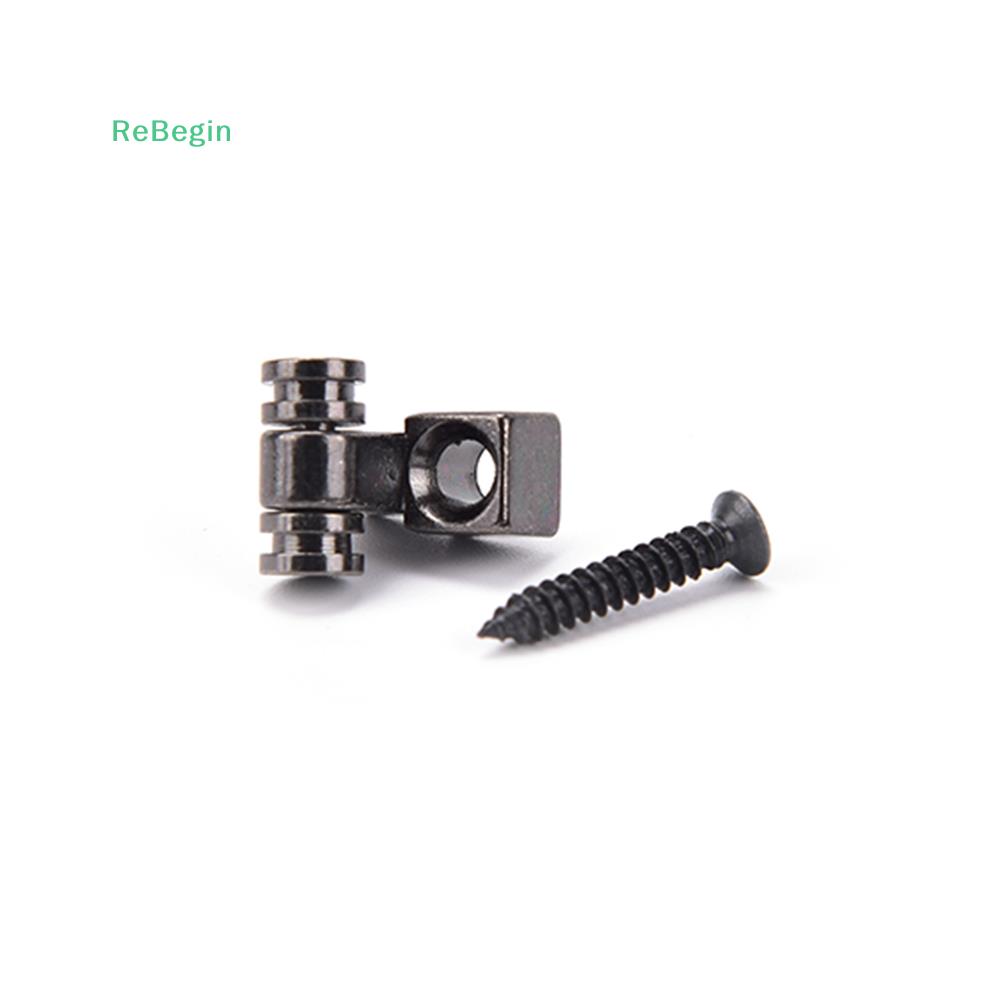 2Pcs Roller String Retainers Mounting Tree Guide for Electric Guitar silver