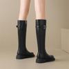 ZHR Women's Retro Western Thick-Sole Tall Knight Boots