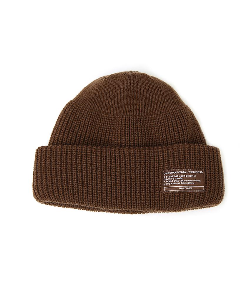 Eondeokeonteulol Winter Short Beanie Beanie / Monk Fit / Brown