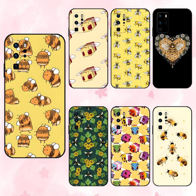 

Bumblebees Phone Case For OPPO Find X5 X3 X2 A93 Reno 4 Pro A75 A94 A74 A72 A53 A52 Black Soft Silicone Case