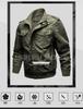 Men's Autumn/Winter Military-Style Cotton Jacket, Plus Size, Trendy Workwear 9931