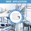 With Lock Thermostat Lock Box Transparent Lockable Thermostat Guard  On Wall