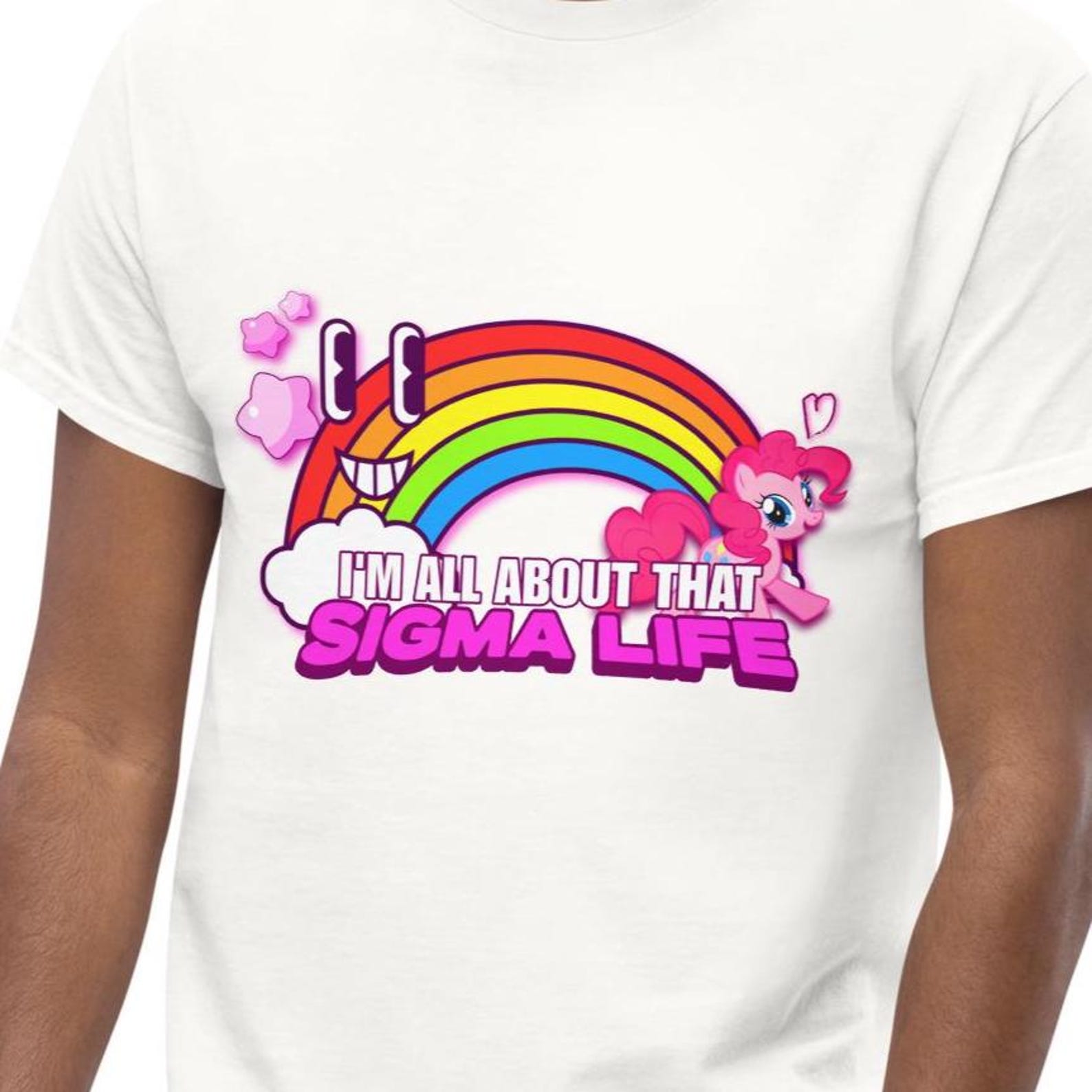 Funny Sigma Life T-shirt, Pinkie Pie Unisex Graphic Tee 3XL