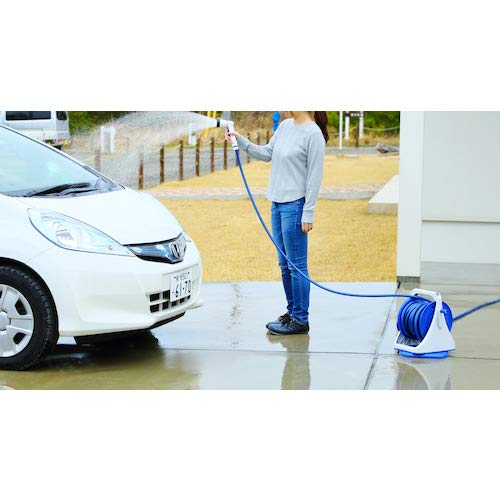 Green Life G-Aqua PRQK-20 20m Hose Reel with Rotating Base, Twist-Resistant Hose