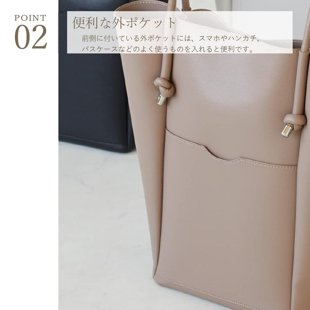 LA.IMU Tote Bag LM-19230 Women's Black