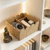 Divided Storage Basket Natural with Interior Organized for Shelf
